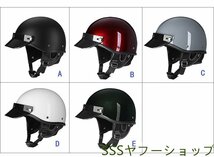 サイズ色選べる バイク レトロ ヘルメット ハーレー ヴィンテージ メンズ レディース ハーフヘルメット 軽量モデル ジェットヘルメット_画像3