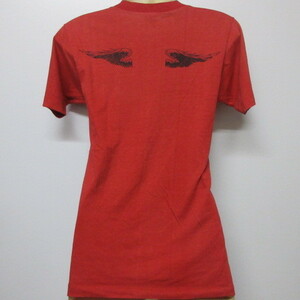 80s アメリカ製　オールド　Tシャツ S　赤　天使の羽　８０年代 ヴィンテージ　USA古着　sy1906