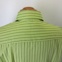60s70s 半袖シャツ　L　緑　美ユーズド　 JAPAN製　ビンテージ　アメリカ 古着　sy434_画像6