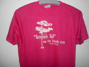 80s アメリカ製　オールド　Tシャツ　M ピンク　Tannen Tal フロリダ　ヴィンテージ　Hanes　USA古着　sy1732