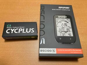 未使用　igpsport BSC100Sサイクルコンピュータ c3 ケイデンスセンサー×1