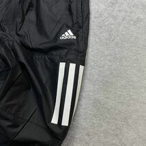 【格安送料】新品未使用 adidas 2XLサイズ アディダス ウィンドブレーカー ウーブンパンツ ロング 裏起毛 スポーツ ジム ブラック 黒 正規_画像4