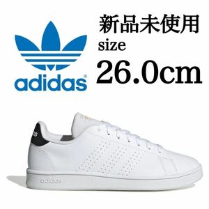 新品未使用 adidas 26.0cm アディダス ADAVAN COURT BASE M アドバンコート ベース スニーカー シューズ ホワイト 白 箱有り 国内正規品