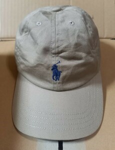 子供用 / POLO RALPH LAUREN / コットンチノ キャップ / カーキ × ネイビー / 頭周 50cm ～ 56cm 程度 / アメカジ / ポロラルフローレン