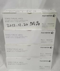 【埼玉発】☆純正未使用品☆【FUJIFILM(旧Xerox)】ホチキス針中とじ用タイプXC (4PCS) 　CWAA0501　★4箱セット★　(8-2563)