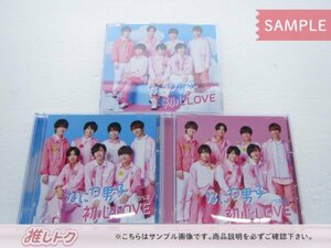 [未開封] なにわ男子 CD 3点セット 初心LOVEうぶらぶ 初回限定盤1(CD+Blu-ray)/2(CD+Blu-ray)/通常盤