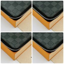 A2512【極美品】LOUIS VUITTON ルイヴィトン ダミエ グラフィット ジッピーヴェルティカル ラウンドファスナー 長財布 N63095/GI4178_画像8