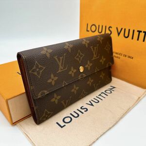 A2536【極美品】LOUIS VUITTON ルイヴィトン モノグラム ポルトトレゾール インターナショナル 三つ折り財布 長財布 M61215/SD0060