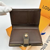 A2572【極美品】LOUIS VUITTON ルイヴィトン ダミエ ポルトモネ ビエ ヴィエノワ 二つ折り財布 がま口 ウォレット N61664/CA0075_画像3