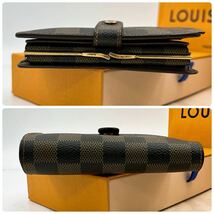 A2572【極美品】LOUIS VUITTON ルイヴィトン ダミエ ポルトモネ ビエ ヴィエノワ 二つ折り財布 がま口 ウォレット N61664/CA0075_画像5