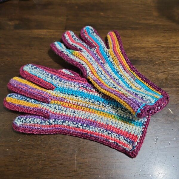 手袋　手編み