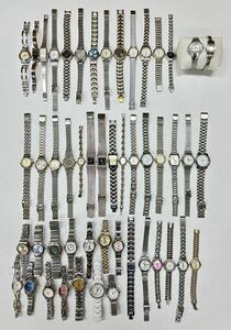 大量 50本 個 点 腕時計 セット レディース まとめて SEIKO NINA RICCI CITIZEN SWATCH WICCA LANCEL MICHIKO LONDON 等 ジャンク F51