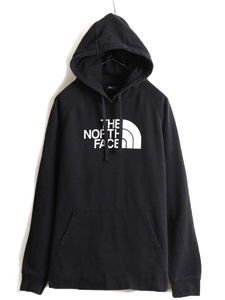 大きいサイズ XL ■ ノースフェイス プリント スウェット フード パーカー レディース / The North Face プルオーバー 裏起毛 アウトドア