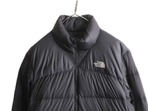 ノースフェイス ヌプシ ダウン ジャケット メンズ M The North face アウトドア NUPTSE 700フィル ナイロン ハイネック ブルゾン 防寒 黒_画像2