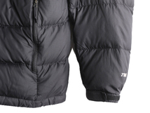 ノースフェイス ヌプシ ダウン ジャケット メンズ M The North face アウトドア NUPTSE 700フィル ナイロン ハイネック ブルゾン 防寒 黒_画像3