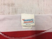 WHERE'S WALDO? ウォーリーを探せ インポート 太ボーダー ロンT 長袖Tシャツ カットソー メンズ S/M 赤/白_画像2