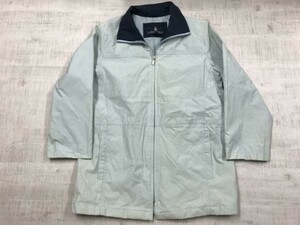 LONDON FOG ロンドンフォグ 老舗ブランド レトロ オールド 90s インポート 古着 ハイネック ジップアップ中綿ジャケット レディース M 水色