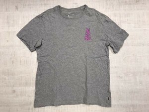 ナイキ NIKE バックプリント ラバランプ スケート ストリート アメカジ スポーツ 半袖Tシャツ メンズ M ライトグレー