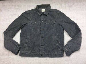 ギャップ GAP オールド レトロ アメカジ 古着 コーデュロイ トラッカー ジャケット メンズ 小さめサイズ XS グレー