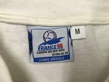 レア 1998年 FIFAワールドカップ フランス大会 日本代表 オールド 古着 サッカー スポーツ 半袖Tシャツ メンズ M 白_画像2