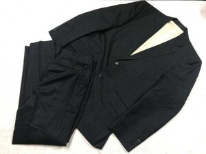 Tailor's Heart&Hand HANABISHI 老舗 オールド レトロ 古着 ストライプ シングル スーツ 上下セットアップ メンズ 2つボタン グレー