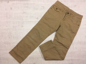 ORIGINAL JEANS ネオグランジ Y2K 00s ステッチ ポケット ローライズ カラーデニム パンツ ボトムス レディース コットン混合 70 ベージュ