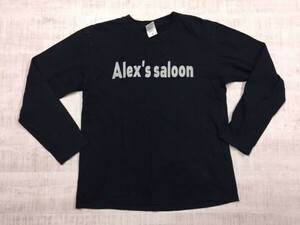 アレックスサルーン Alex's saloon プリントスター製 フェルメール 真珠の耳飾りの少女 マスク 長袖Tシャツ メンズ S 紺