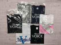 ミュージカルVOICE 記念グッズ サイン入り ラインストーン ラメプリント Tシャツ メンズ 綿100% 色違い6点セット S 黒白ライトグレー紺_画像1