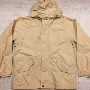 エーグル AIGLE オールド アメカジ アウトドア 比翼 マウンテンパーカー ジャケット メンズ リップストップ コットン100% S ベージュの画像1