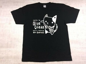 Tokyo FM BLUE OCEAN エフエム東京 ブルーオーシャン ラジオ番組 住吉美紀 グッズ 半袖Tシャツ カットソー メンズ L 黒