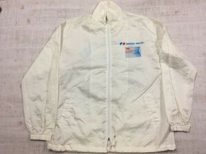 90s 古着 SEKISUI HOUSE 積水ハウス 1998年 霞ヶ浦マラソン ウィンドブレーカー ジャケット メンズ 薄手 バックプリント有 白