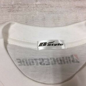 B'STYLE ブリヂストン BRIDGESTONE モータースポーツ タイヤ 企業もの 半袖Tシャツ カットソー メンズ 白の画像2