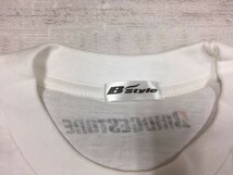 B'STYLE ブリヂストン BRIDGESTONE モータースポーツ タイヤ 企業もの 半袖Tシャツ カットソー メンズ 白_画像2