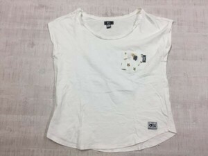 Picture Organic Clothing フランス・ブランド 胸ポケット カットソー ノースリーブ トップス シャツ レディース L 白