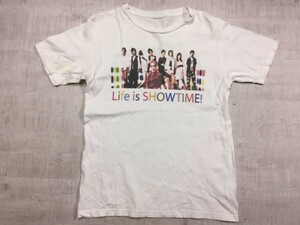 人生はショータイム！ Life is SHOWTIME! 2010 邦画 映画 ROLLY 保田圭 渡辺大輔 半袖Tシャツ メンズ バックプリント有 白