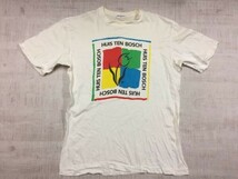 長崎 ハウステンボス HUIS TEN BOSCH アート イラスト チューリップ お土産 スーベニア 半袖Tシャツ メンズ 綿100% L 白_画像1