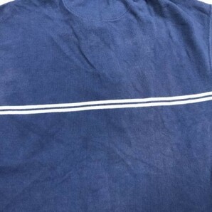 オールド・ギャップ GAP 鹿の子 リブライン アメカジ 半袖ポロシャツ メンズ コットン S 青紺の画像3