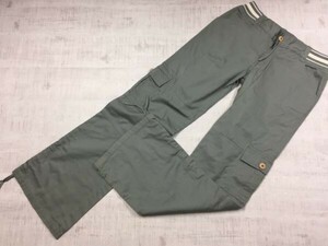 ビラボン billabong サーフ Y2K 00's ブーツカット ウエスト・ドローコード イージー カーゴパンツ ボトムス レディース L グレー