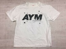 AYM WALL & WALL 2018 ライブ グッズ アーティスト バンド 半袖Tシャツ カットソー メンズ L 白_画像1