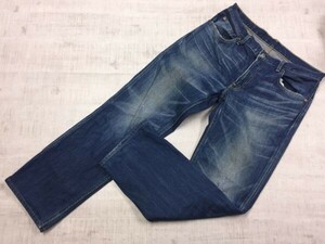 リーバイス Levi's 502 オールド アメカジ ストレート デニムパンツ ジーンズ ボトムス メンズ ジップフライ 34 濃紺 レザーパッチ