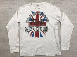 BEAUMONT CARR ネオお兄系 ネオグランジ ゴシック Y2K 00s 古着 ロンT 長袖Tシャツ カットソー メンズ LL 白