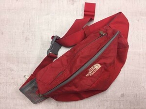 ザノースフェイス THE NORTH FACE アメカジ アウトドア ウエスト ポーチ バッグ カバン 男女兼用 ナイロン100% ゴールドウィン記載あり 赤