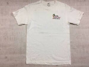 ハマモトトロピカルフルーツワールド ハマモトガーデンズ グアム お土産 スーベニア 半袖Tシャツ 綿100% メンズ S 白