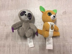 マクドナルド ハッピーセット Ty Inc. タイ KIPPER SULLY ナマケモノ カンガルー せかいのどうぶつ キャラクター ぬいぐるみ 2個セット