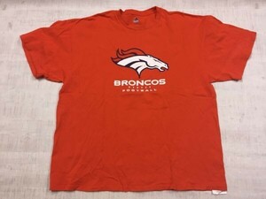 NFL マジェスティック Majestic デンバー・ブロンコス DENVER BRONCOS アメフト 半袖Tシャツ カットソー メンズ 2XL オレンジ