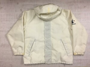 ヘリーハンセン Helly Hansen レトロ マリンスポーツ アウトドア マウンテンパーカー コーチ ジャケット メンズ 裾ドローコード L 白