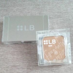 未使用 アイケイ LB シームレスパウダーファンデーション ベージュオークル詰替＆ケース