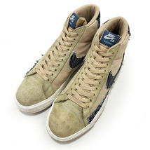 ナイキ ＳＢ ズーム ブレザー ミッド プレミアム ベージュ ネイビー 27.0cm NIKE SB ZOOM BLAZER MID PREMIUM 正規品 本物 CT0715-200 復刻_画像2