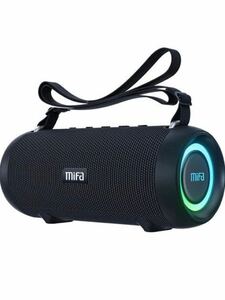 349) MIFA A90 Bluetoothスピーカー IPX7防水 60W大音量 ワイヤレスステレオ対応 RGB LEDライト 30時間連続再生 Micro SDカード対応 