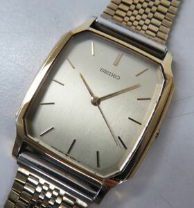 A049★SEIKO セイコー 3針 スクエア 5P31-5190 クォーツ メンズ 腕時計 リューズ取れ有 現状品★02